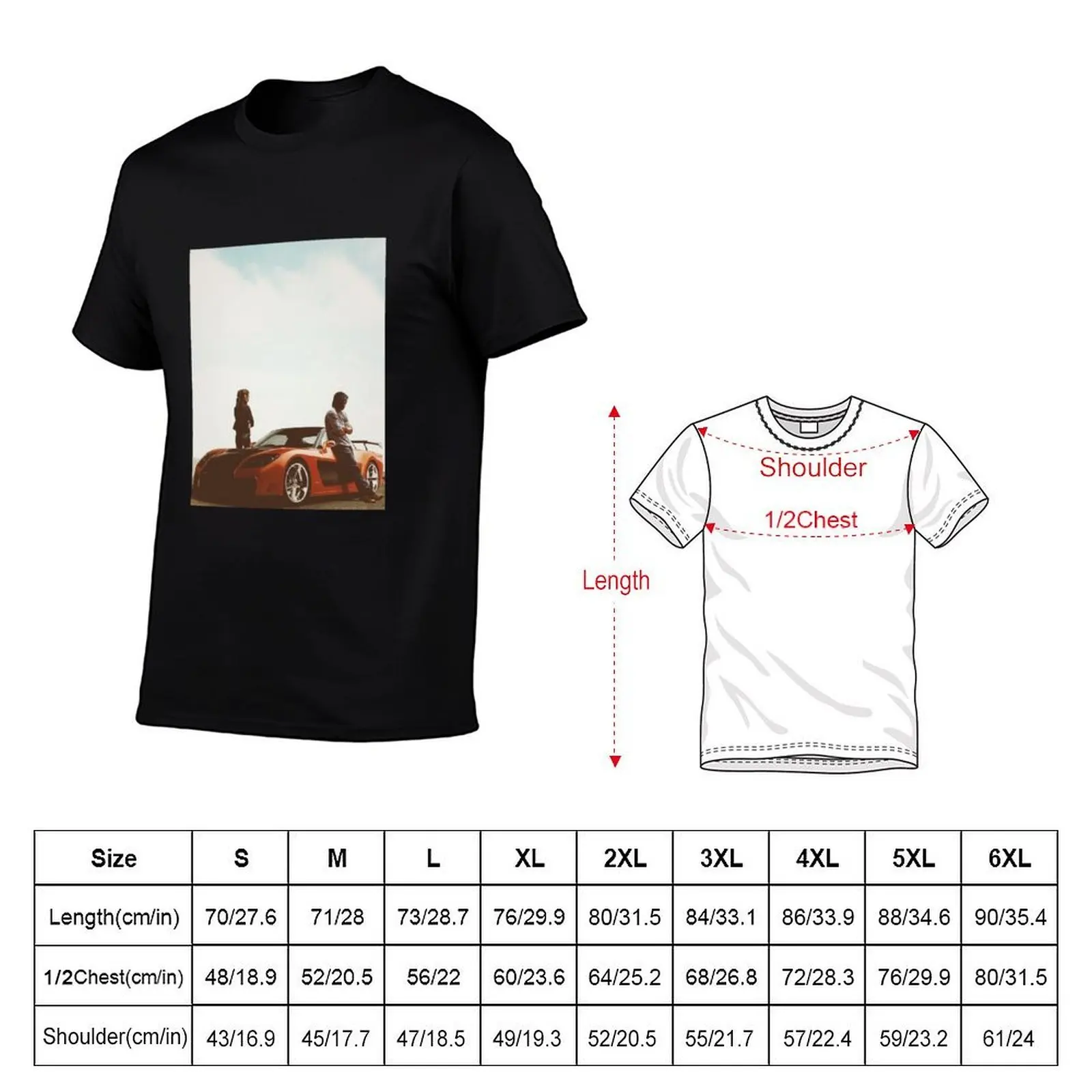 Fast and furious I Han and Gisele T-Shirt t shirts for man cotton funny T-Shirt - view 5