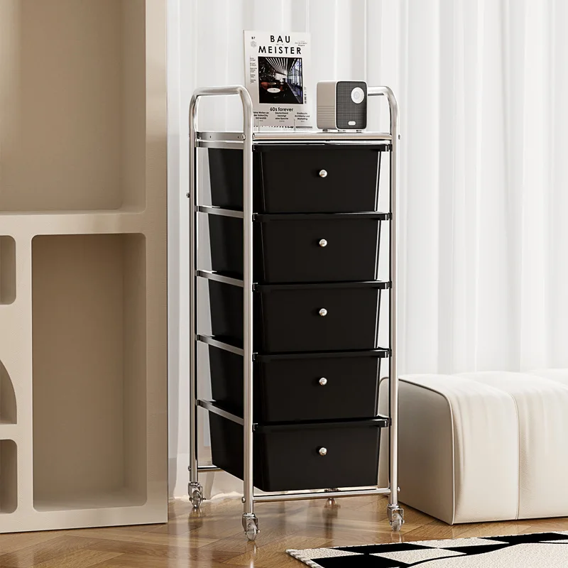 4/5/15 Drawers Roller Storage Cart Office Essentials Portable Handles