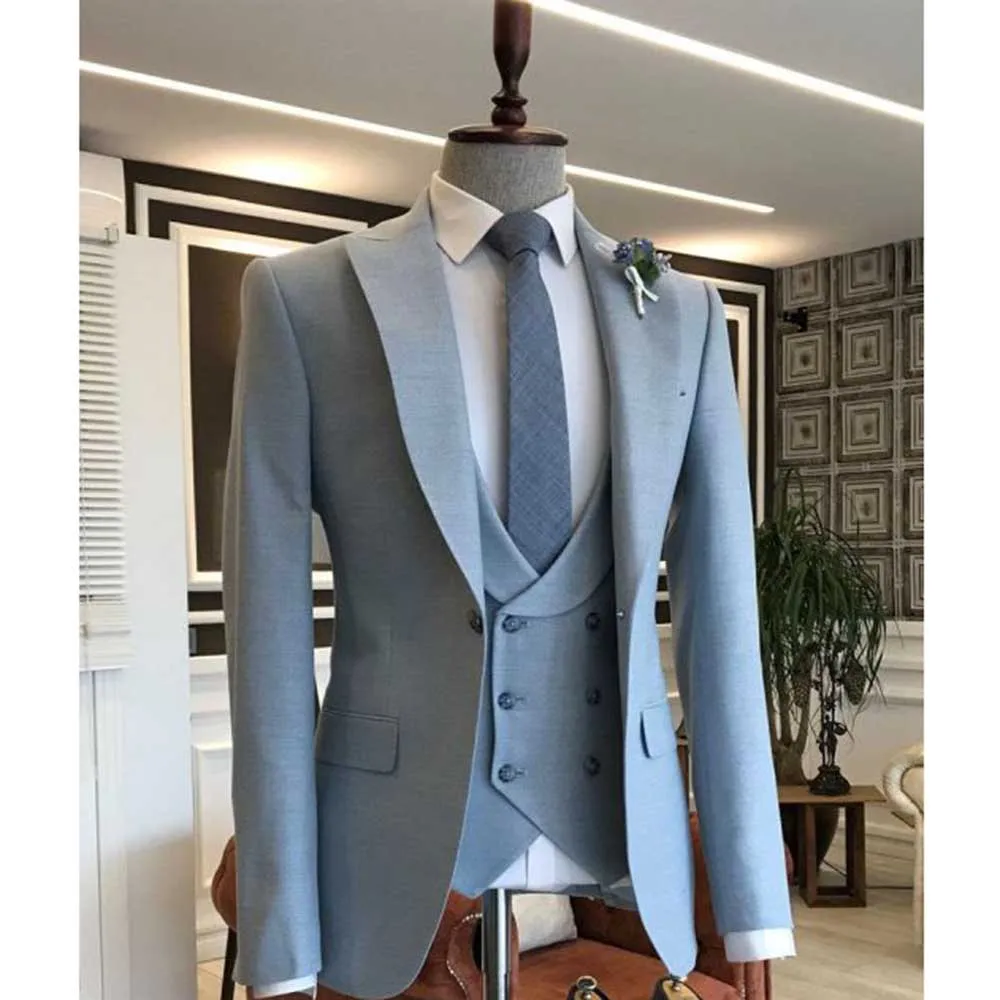 

Elegant High Quality Suits for Men Three Piece Jacket Vest Pants Male Clothing Slim Fit Formal Business Gentleman Blazers Sets