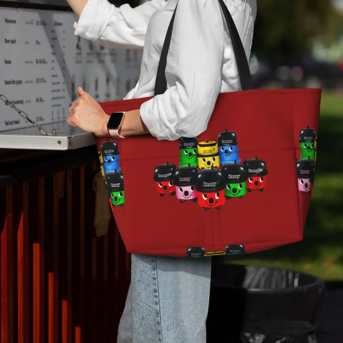 Henry Hoover And Friends Beach Tote Bag Sport Gym Yoga Duffle Large Tote Bag Women Travel Bag Fitness bag