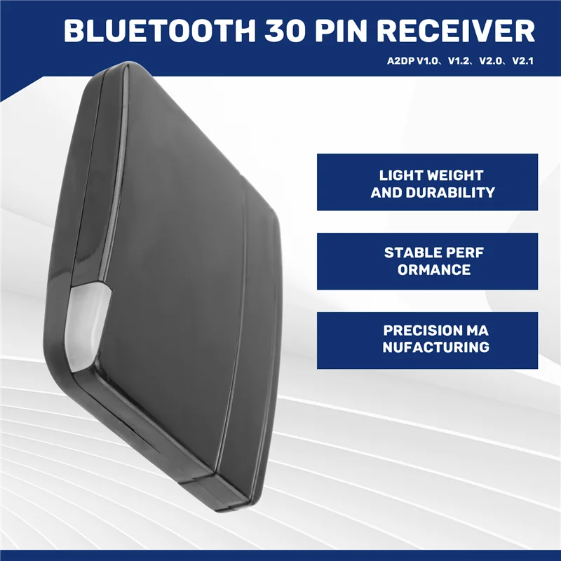 

(Limited Offer) A2DP Bluetooth Music Audio 30Pin Receiver Adapter Speaker Dock For Wireless Transmitter Headphone Stage Return