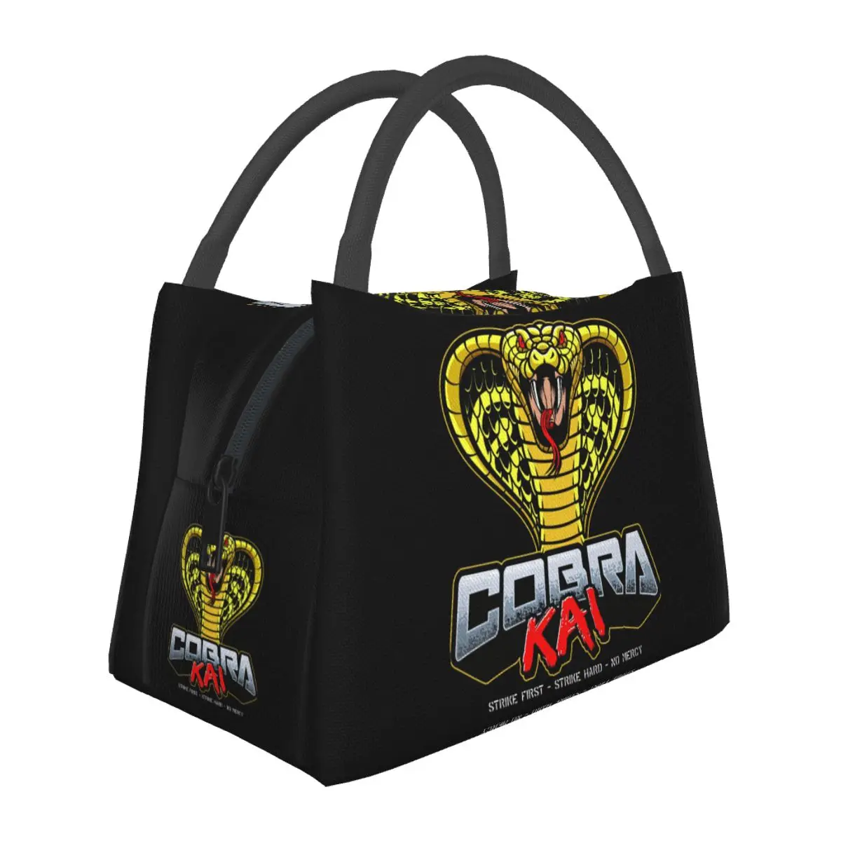 Cobra Kai Dojo Lunch Bags Insulated Bento Box Resuable Lunch Tote Picnic Bags Cooler Thermal Bag for Woman Children Travel