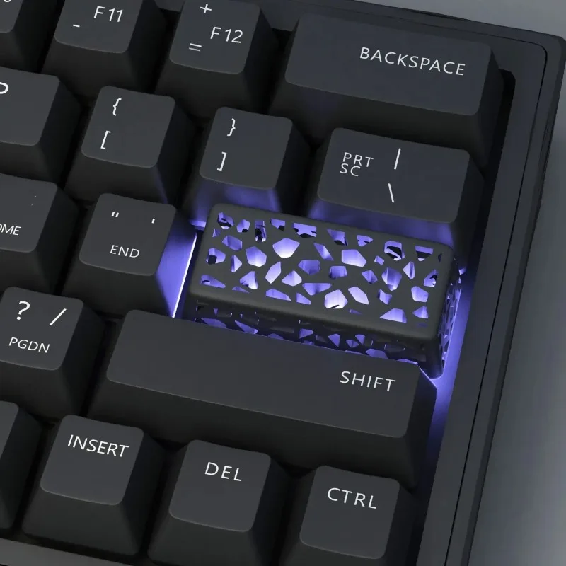 Resin Hollow Light Transparent Keycap Three Dimensional Stylish Space Enter Personalized Key Cap For Mechanical Keyboard