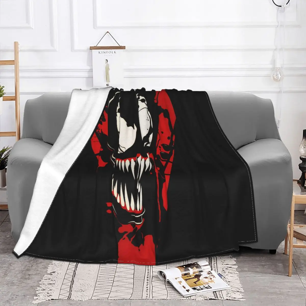 V Marvel Venom Blanket Velvet All Season Breathable Thin Throw Blankets For bed Plush Thin Quilt