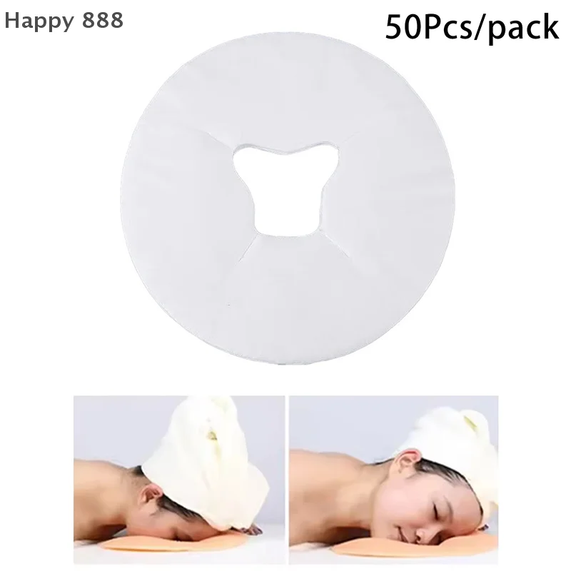 50-Pack Disposable Massage Table Headrest Covers – Single-Use Face Pillow Protectors For Massage Therapy Tables