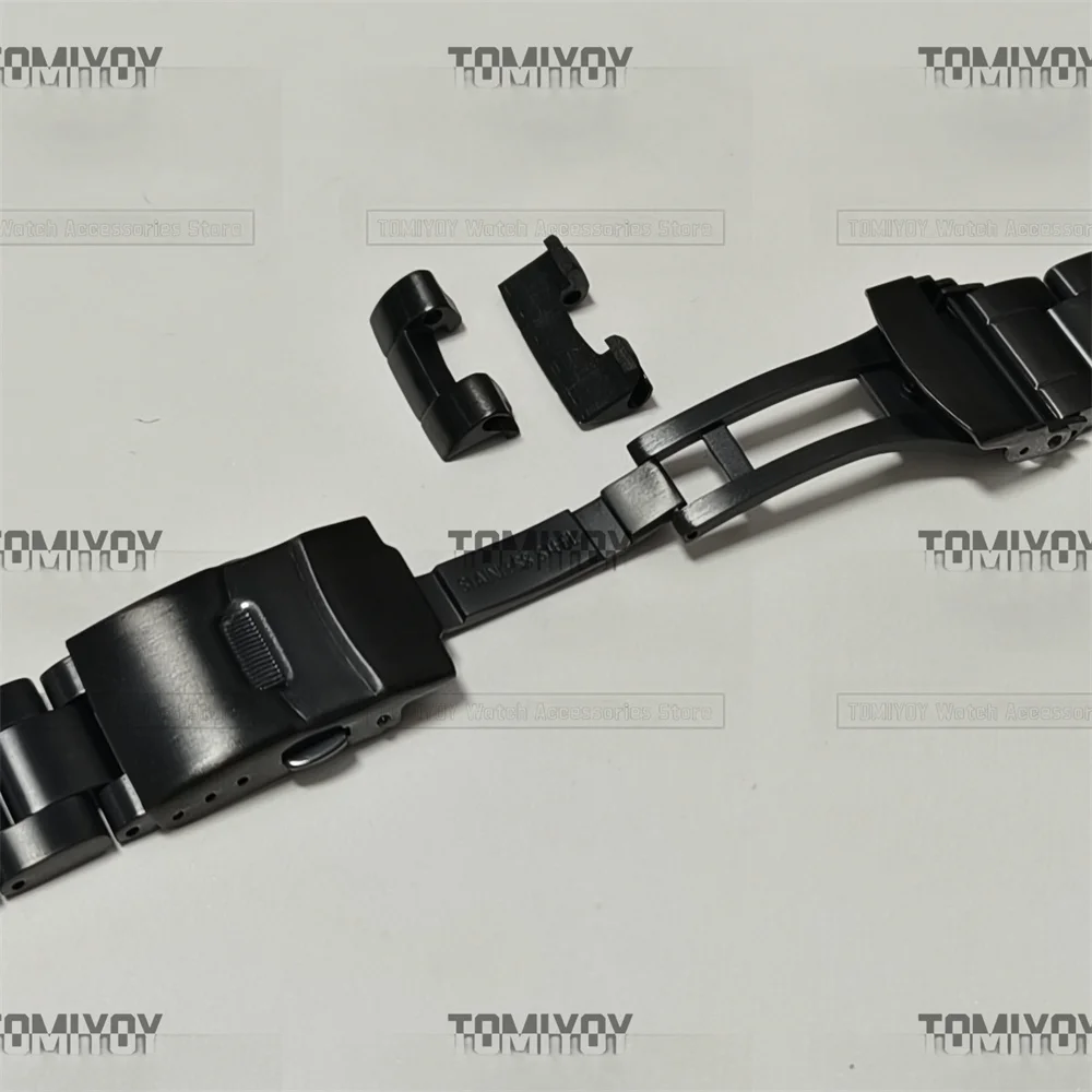 Imagem -03 - Pvd Ver Strap Solid Curved End Link Pulseira Fit para Seiko 6105 20 mm Aço Inoxidável