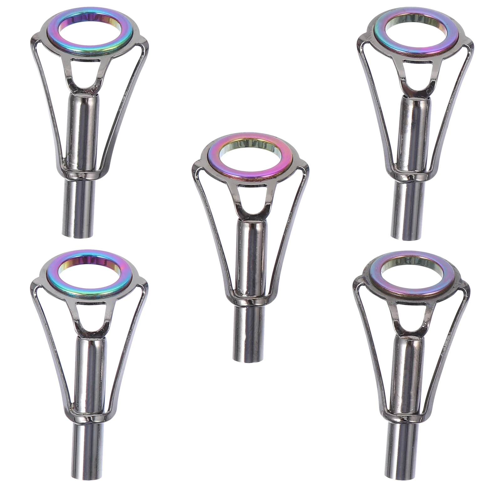 

5 PCS Wire Ring Accessories Small Size Fishing Accessory Pole Repair Kit Rod Tip Freshwater Tips Stainless Steel Guide