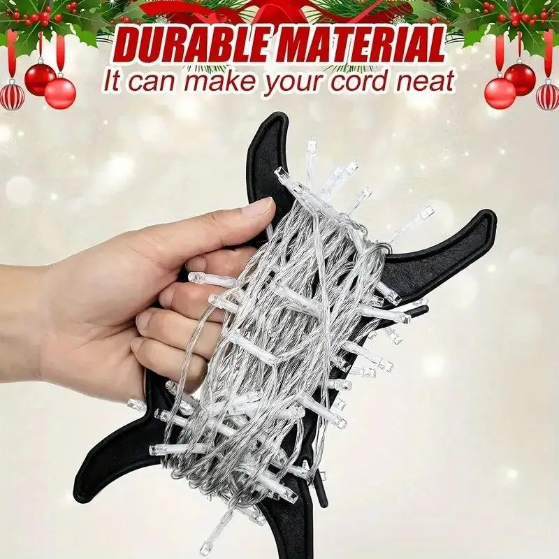 5/10pcs Cord Winder For Light Plastic Cable Storage Organizer Household Wire Holder Holiday Lights Strings Cord Manager Keeper