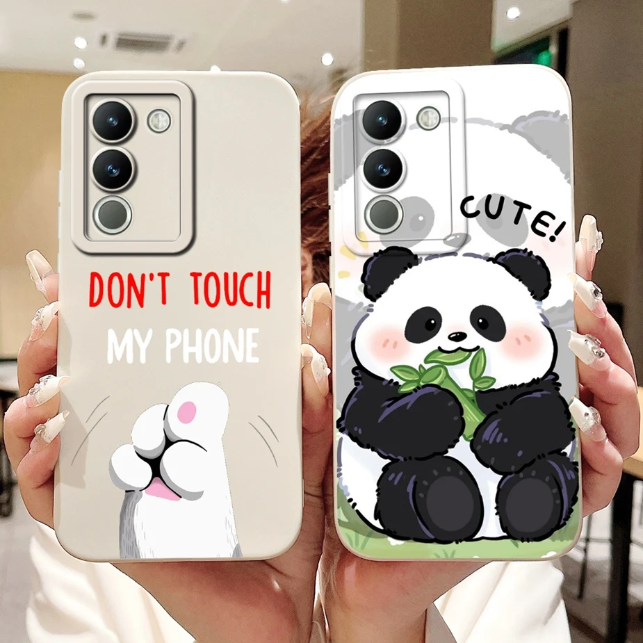 For Vivo Y200 5G Case V2307 Cute Funny Cartoon Cover Shockproof Soft TPU Phone Case For Vivo Y200e Y 200 e VivoY200 Fundas Coque