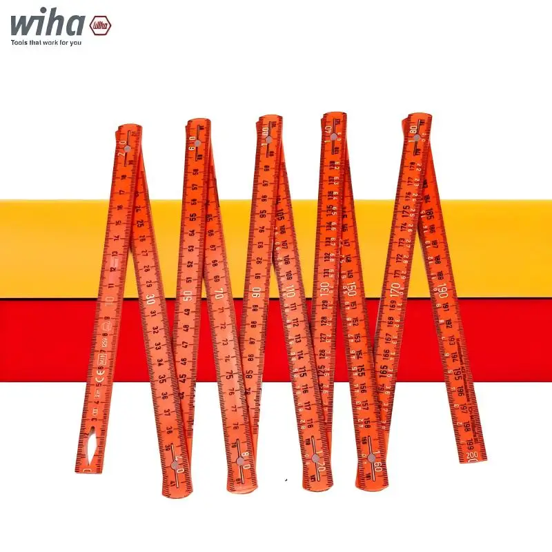 

WIHA 42068 Сверхмощная складная линейка для электрика, 2 м, 1000 В, сертифицированная изоляцией VDE, линейка