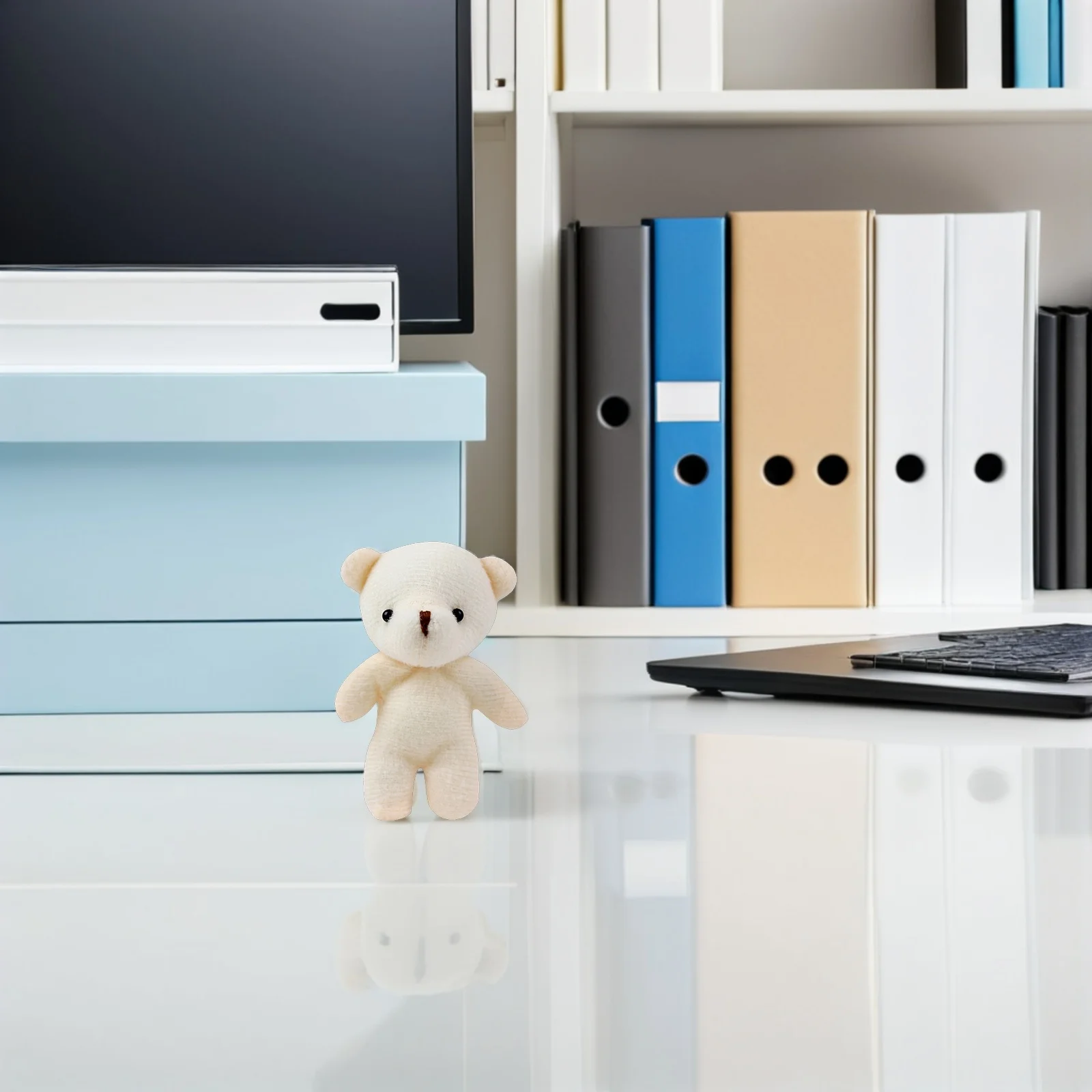 

Mini Bear Stuffed Bear Tiny Bear Keychain Hanging Pendant Cartoon Bear Plaything for Car Keys Bag Charm