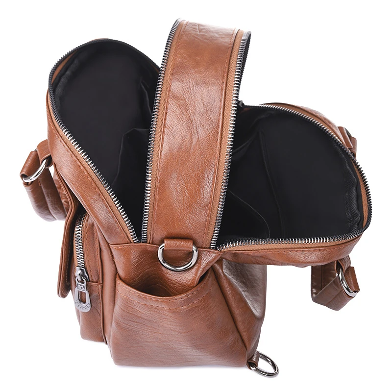 mom様♡leather largeBraided ショルダーバッグ 本革 Middle aged Mom's Bag for Women 2024 New Trendy Multi functional