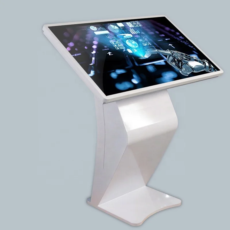 43 inch Free standing LCD display touch screen interactive kiosk pc all in one information player