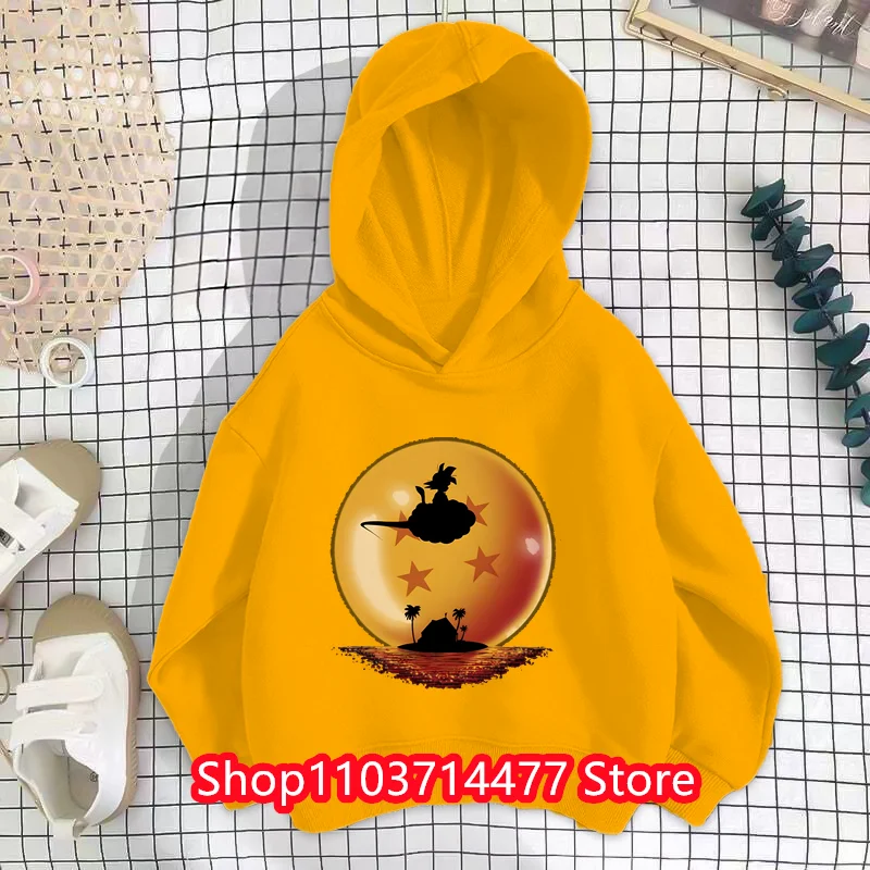 

Anime Goku Hoodie Kids Dragon Ball Sweatshirts Baby Boys Clothes Autumn Children's Hooded Girls Clothing Vegeta Sweater