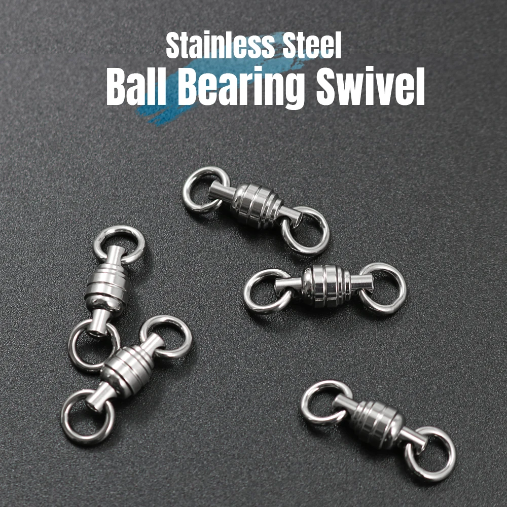 JIGGING PRO Hochbelastbarer Edelstahl-Kugellagerwirbel Salzwasser-Angelausrüstung Meeresangel-Zubehör – Detail 1