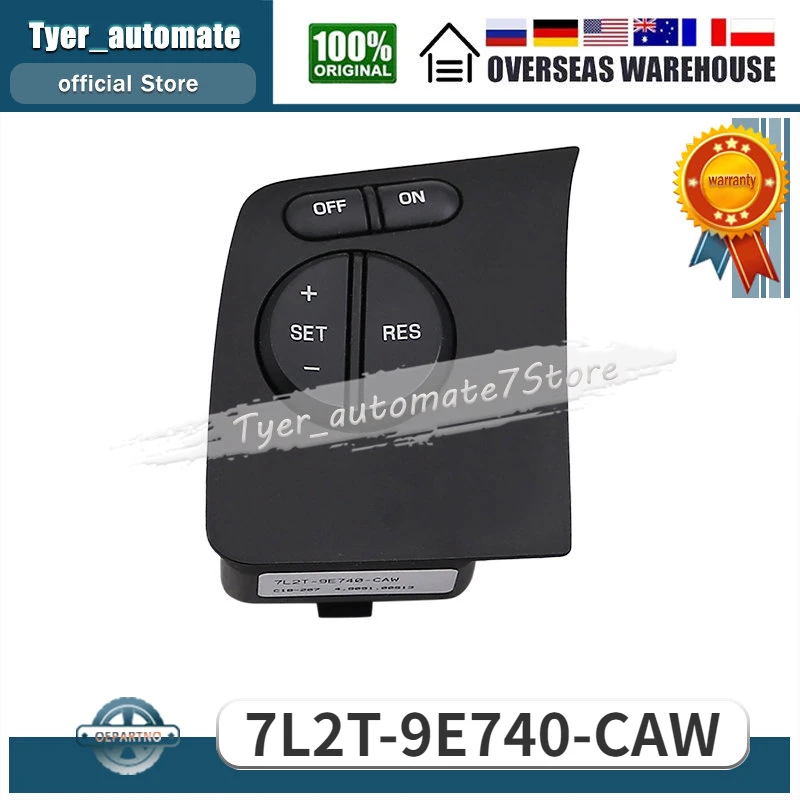 

For Ford Expedition 5.4 2011 2012 7L2T-9E740-CAW 7L2T9E740CAW 7L2T 9E740 CAW Cruise Control Switch Button