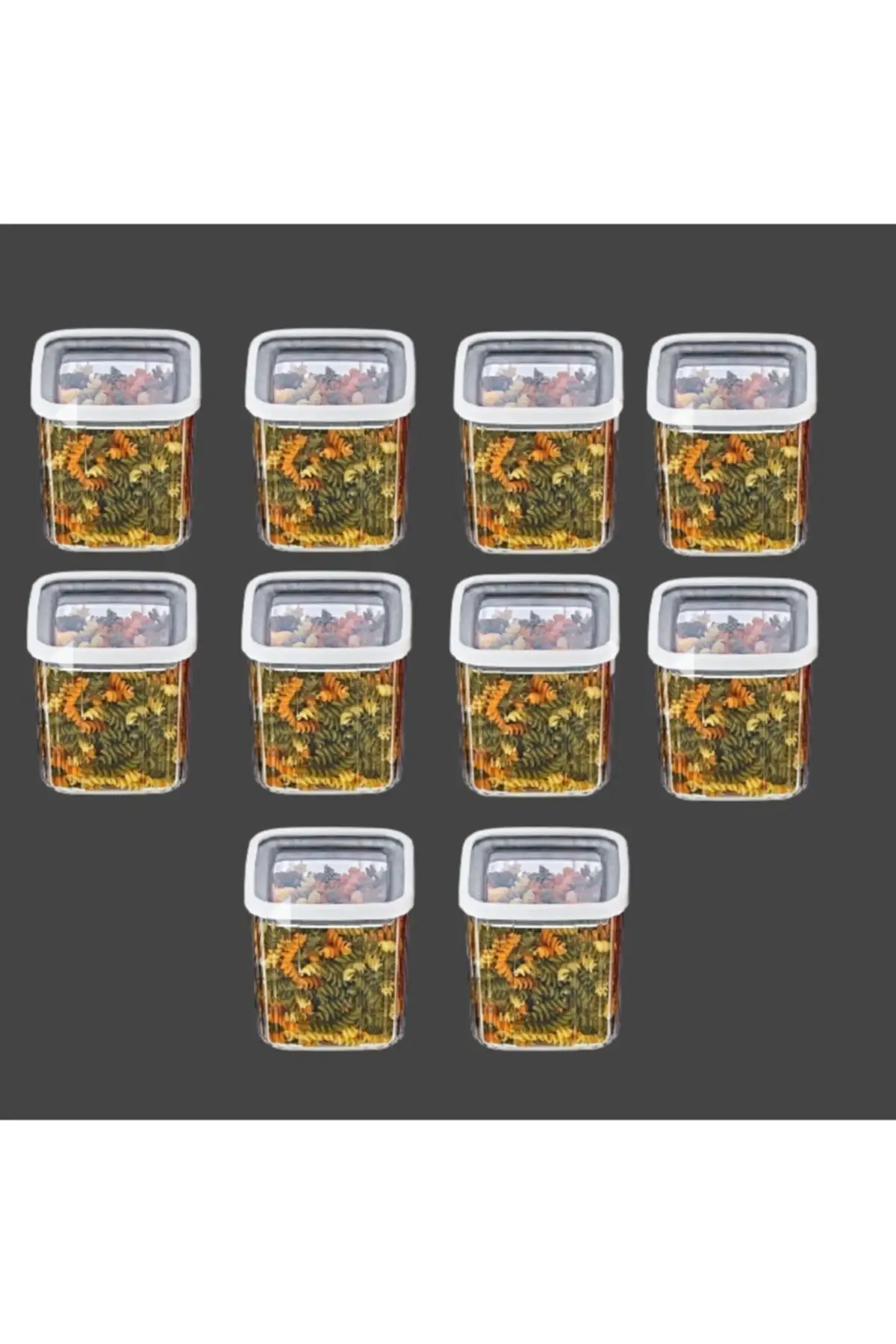 

DOLBOVI 10x800 ml Vipahmet square bracelet cover storage container
