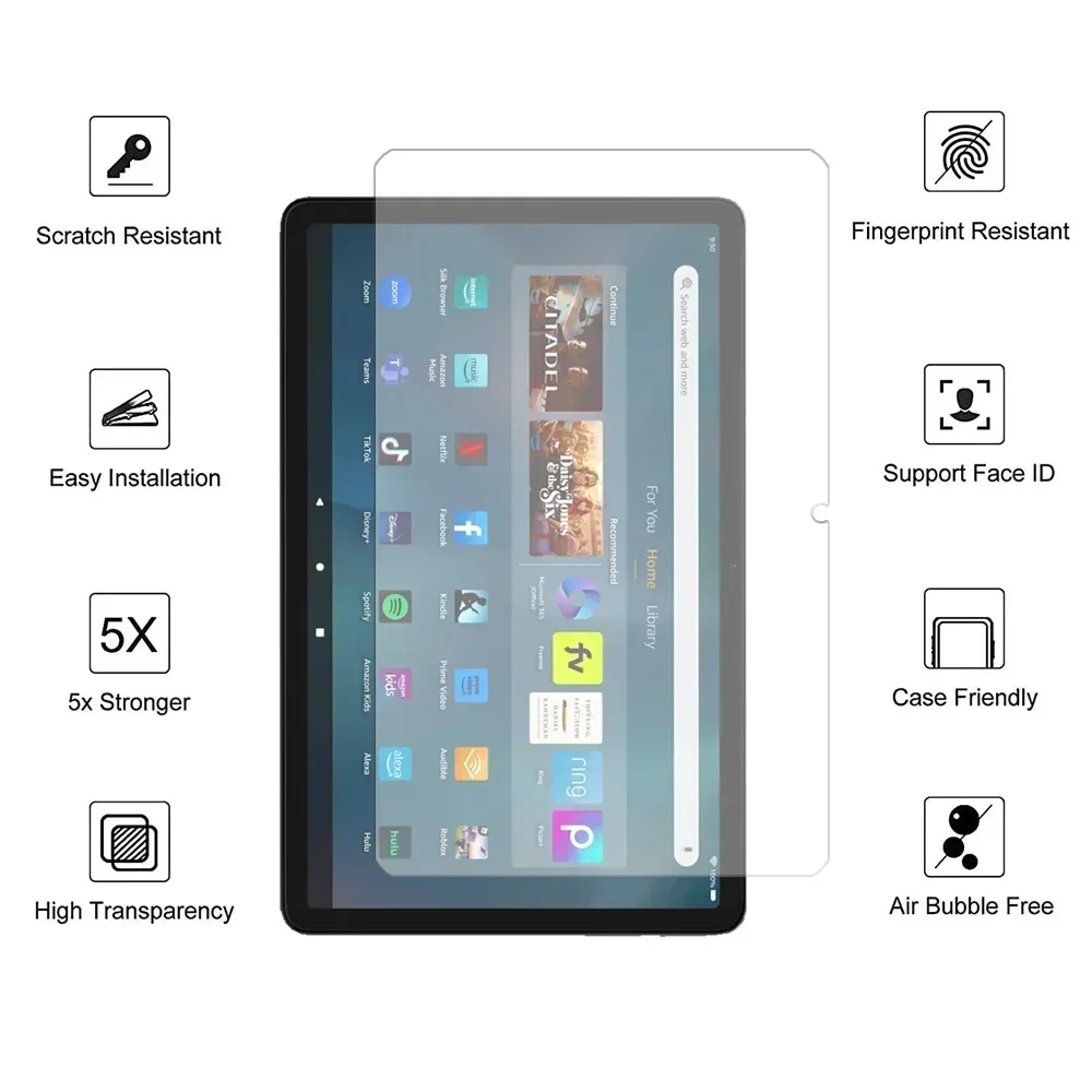 Protecteur d'écran en verre pour tablette, film de protection HD anti-rayures, lot de 3 pièces pour patch T50, 11 pouces, 2023