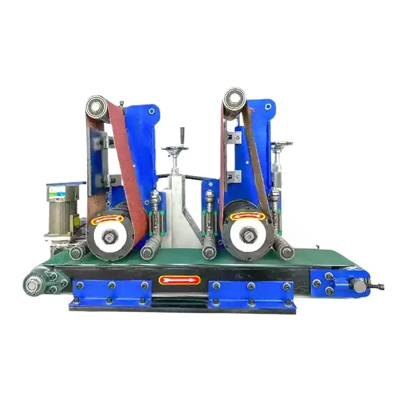 Fully Automatic Metal Polishing Machine Cutting Parts New Condition Flat Surface Deburring Core Motor Component double station