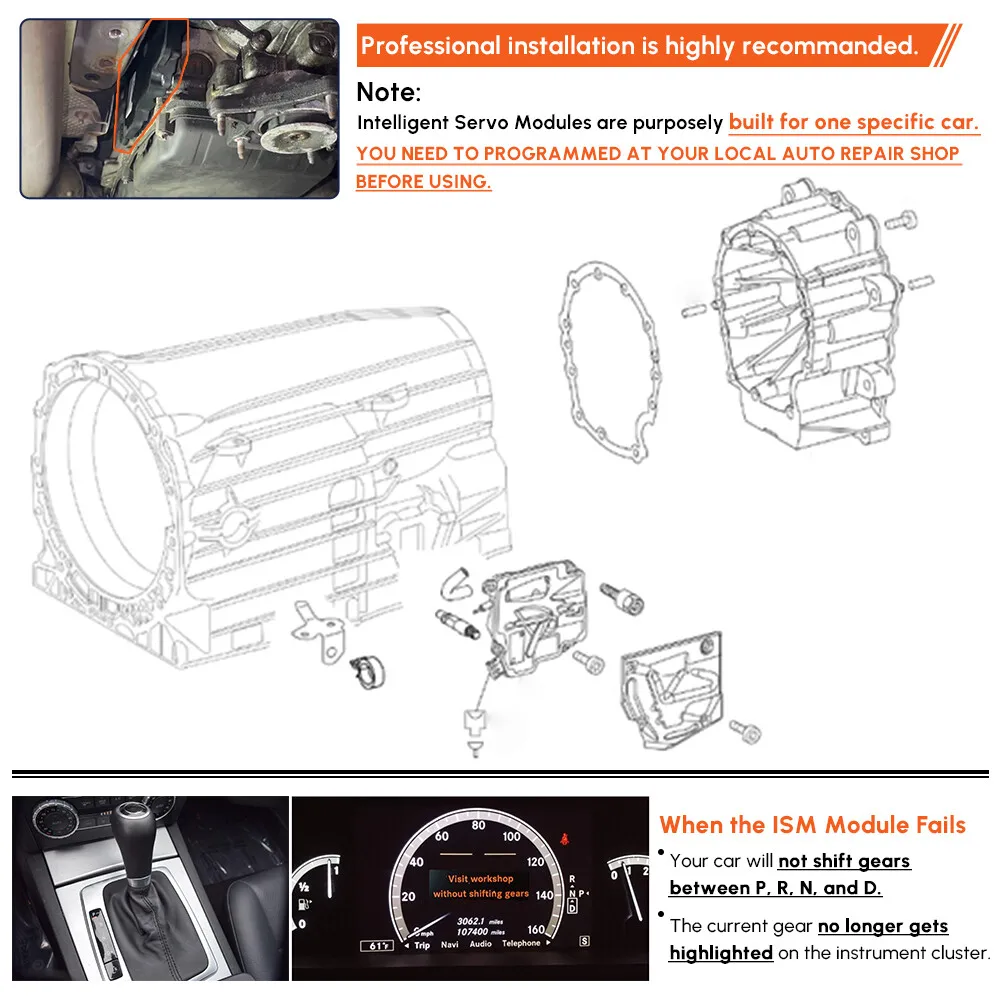 Module servo intelligent programmé 722.9 ISM pour Mercedes-Benz