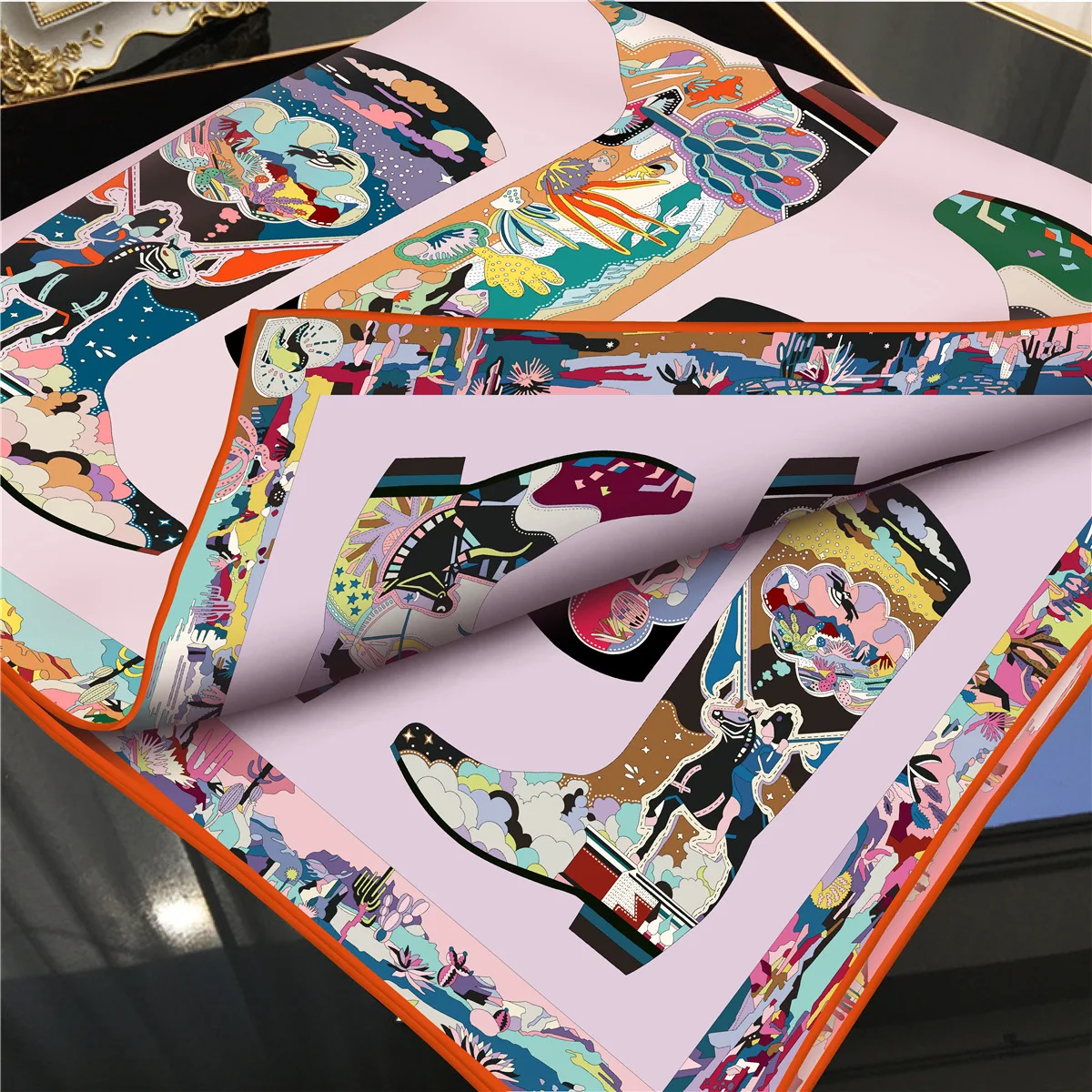 Mais recente design de dois lados sarja feminino cachecol protetor solar foulard xale hijab cabelo feminino hijab envolve lenço bandanda echarpe