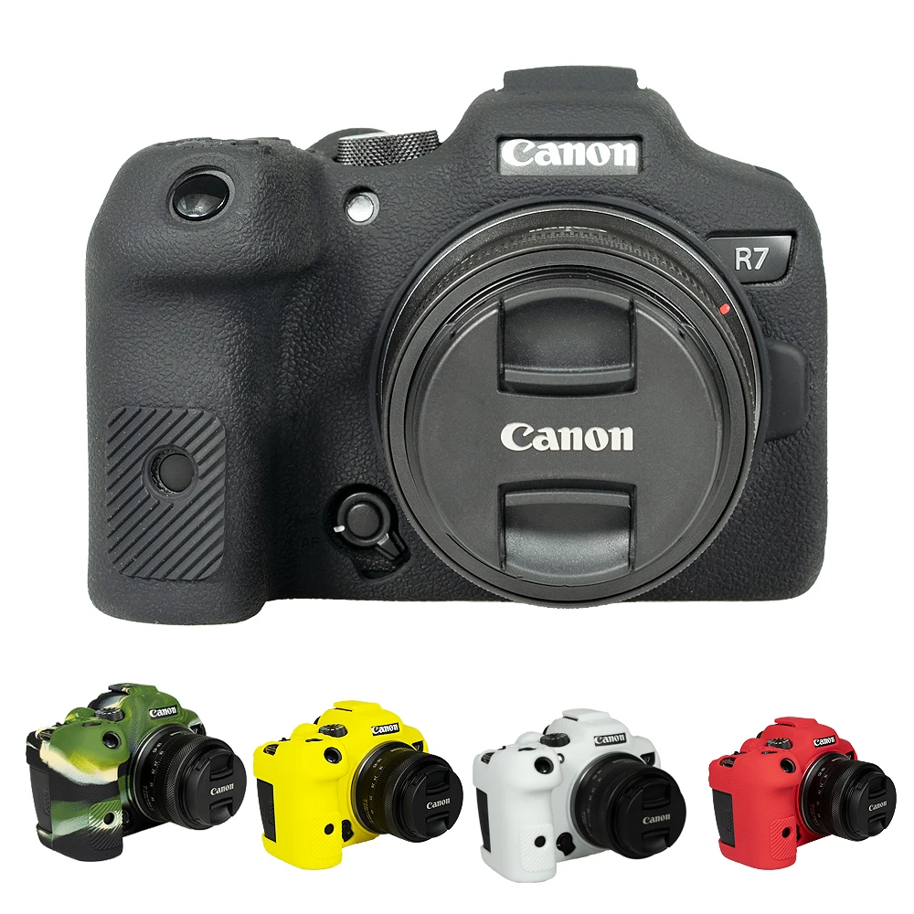 Miękkie silikonowe etui gumowy korpus ochronny do aparatu do Canon EOS R3 R7 R10 R5 R6 R6 II torba na aparat DSLR obudowa ochronna