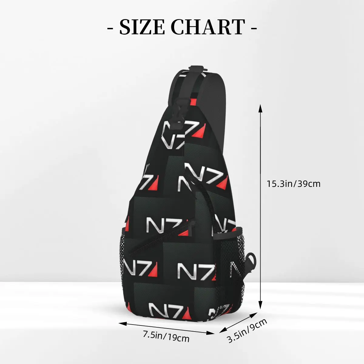 N7 شعار حقيبة الصدر الرجال حبال Crossbody على ظهره حقيبة الصدر السفر المشي لمسافات طويلة Daypack حقيبة الكتف