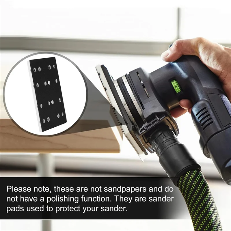 A02M-2Pack 130X80mm هوك وحلقة الرملي الوسادة 12 ثقوب ل Festool RTS 400 RS 400 RTSC 400 مدار عشوائي ساندرز الرملي الكهربائي Pa