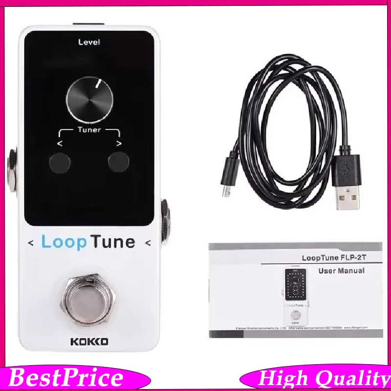 

KOKKO FLP-2T Mini Hi-Res Looper 48/24Bit Guitar Effector Essential for Stage And Studio with Accessories