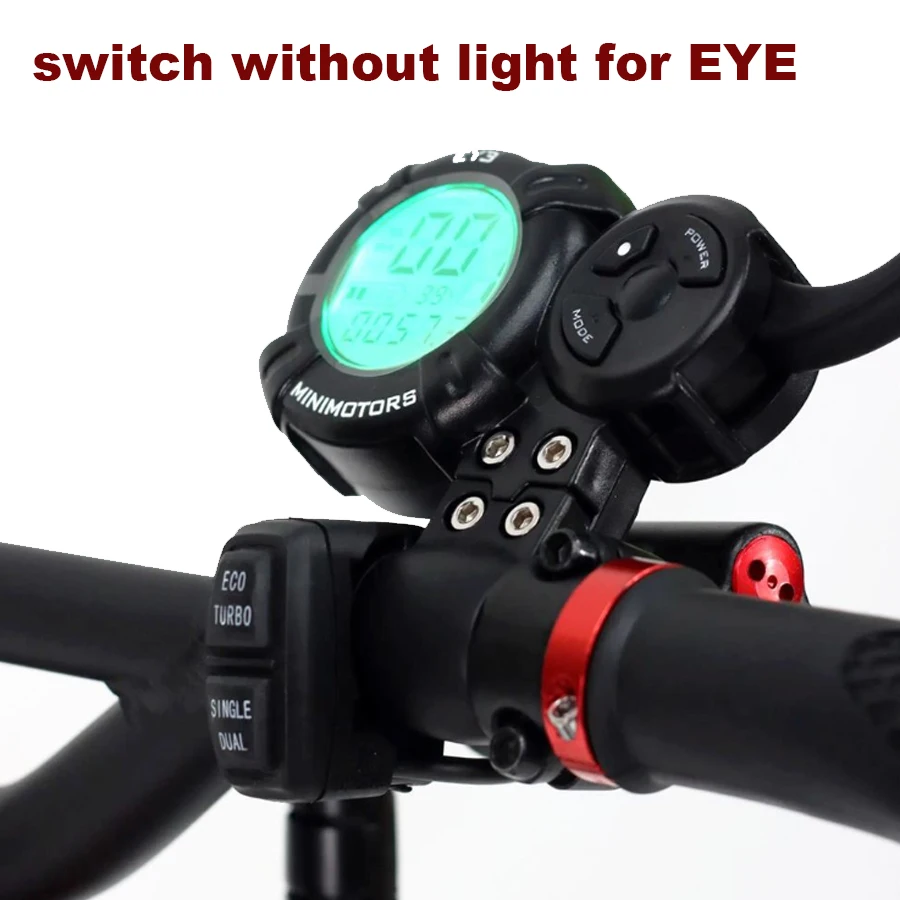 Upgraded Switch with Indicator Light ECO TURBO SINGLE DUAL Button for Kaabo Mantis 8inch 10inch Wolf Warrior King GT Pro Part