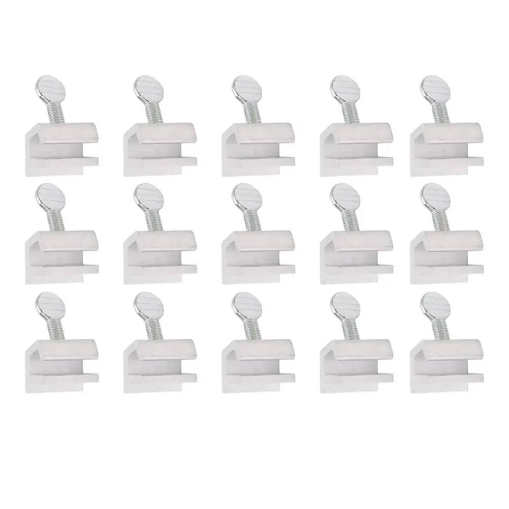 15pcs Adjustable Fit Sliding Window Locks No-Drill Install Vertical Horizontal Door Window Lock Security Door Lock Domestic Use