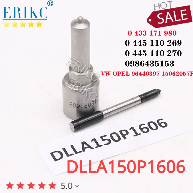 

Распылительная Форсунка ERIKC DLLA150P1606 OEM 0 433 171 980 445 для 0 110 269 445 0 110 270 Φ 0986435153 15062057F