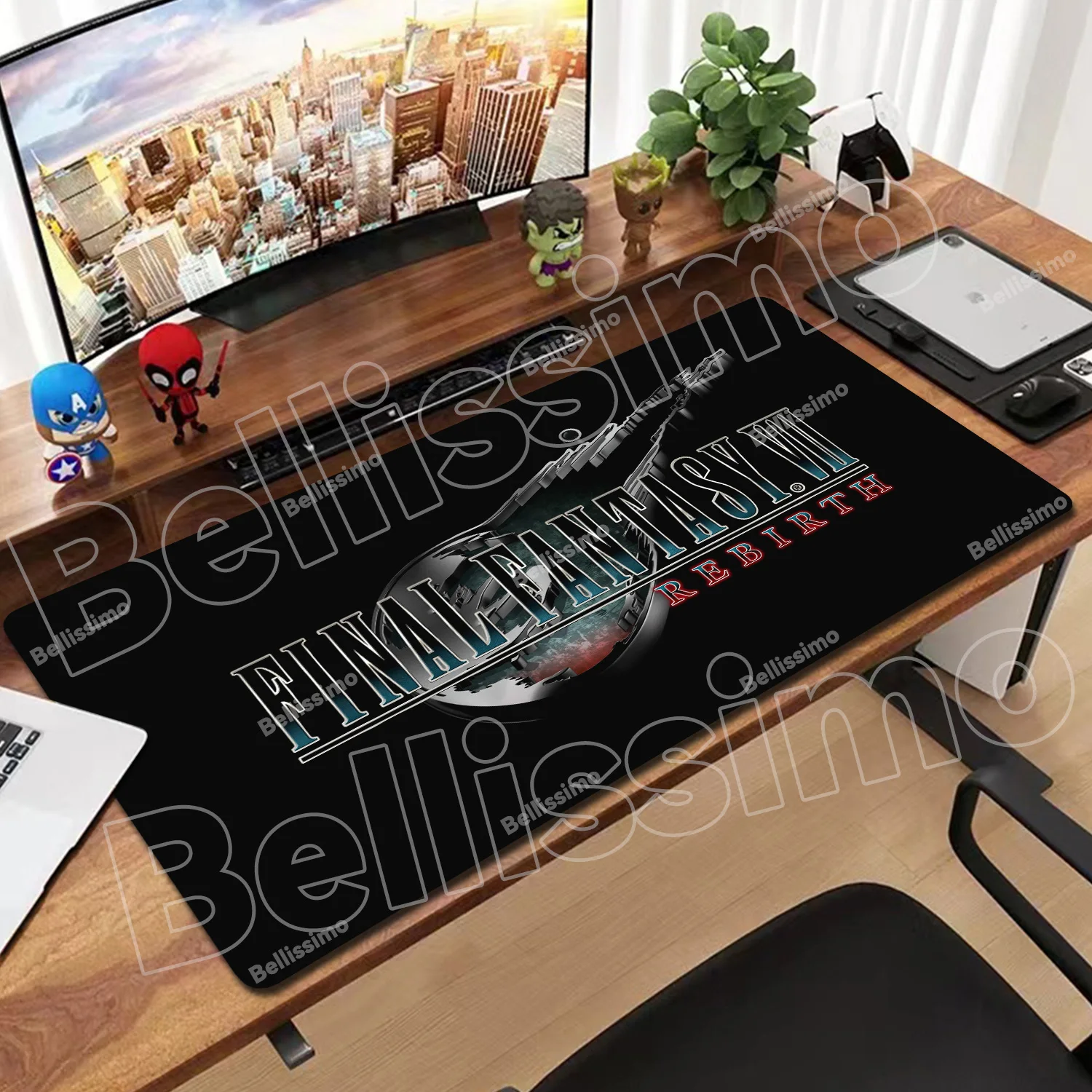 

Anime Final Fantasy Gamer Mouse Mat Pc Rubber Desk Mat With Pad Gaming Accessories Prime Gaming Keyboard Decoration Table Pad