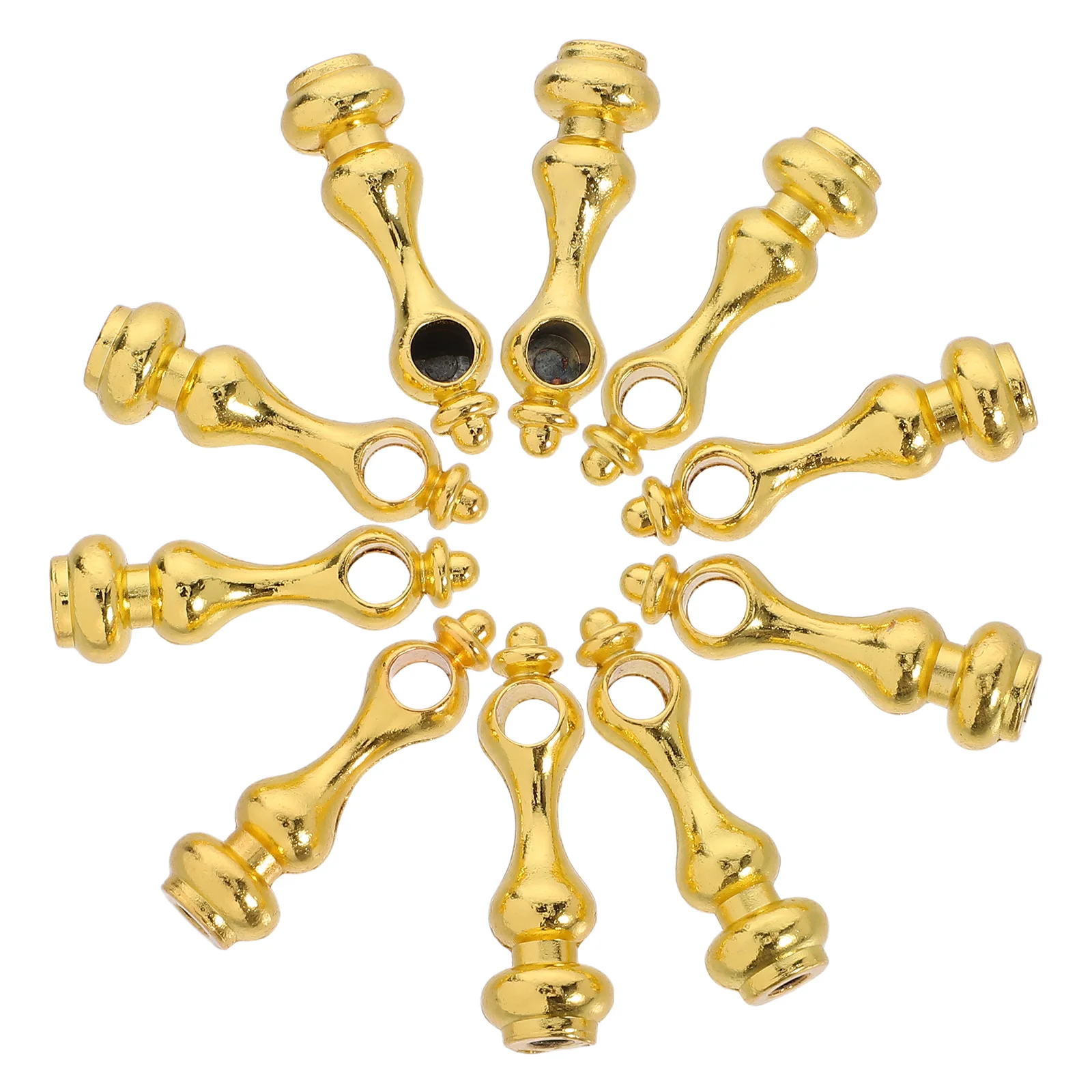 Conectores de metal para trilhos de vidro, acessórios de hardware para móveis, design elegante para armários de vinho e carrinhos de servir com 10 peças