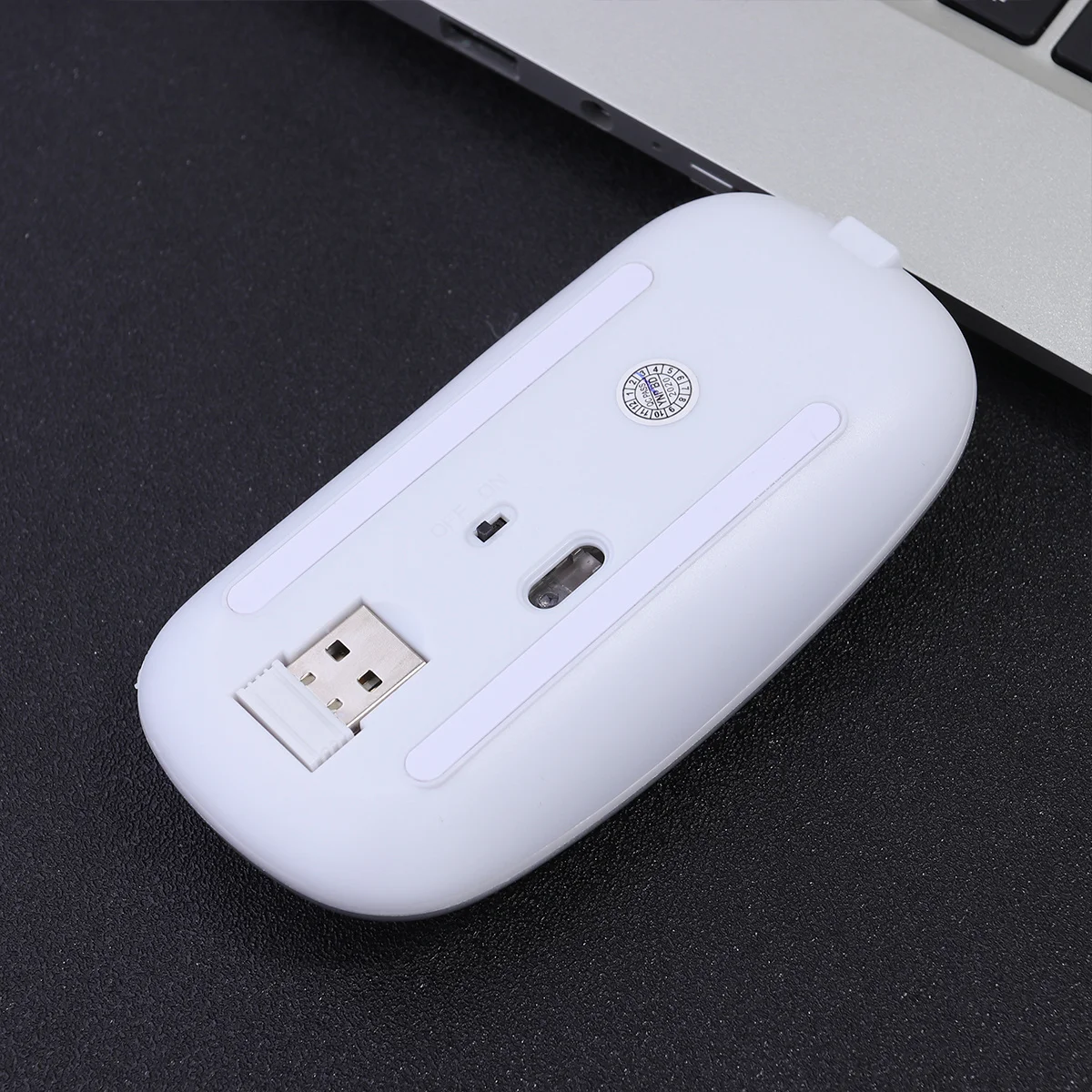

2.4g Wireless Charging Mouse Silver Ultra-Thin Silence Mouse for Computer 10m Distance Tail Hand Comfortable