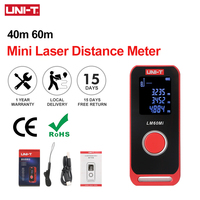 UNI-T Laser Distance Meter 40m 60m Mini Rangefinder Digital Laser Tape Measuring Construction Tool LM40Mi лазерная ру