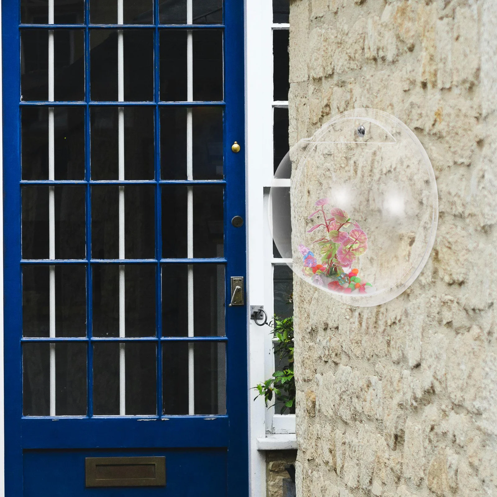 

Wall-Hanging Fish Bowl Acrylic Clear Fish Tank Wall Mounted Plant Pot Decor Hanging Aquarium For Home Office Coffee Bar