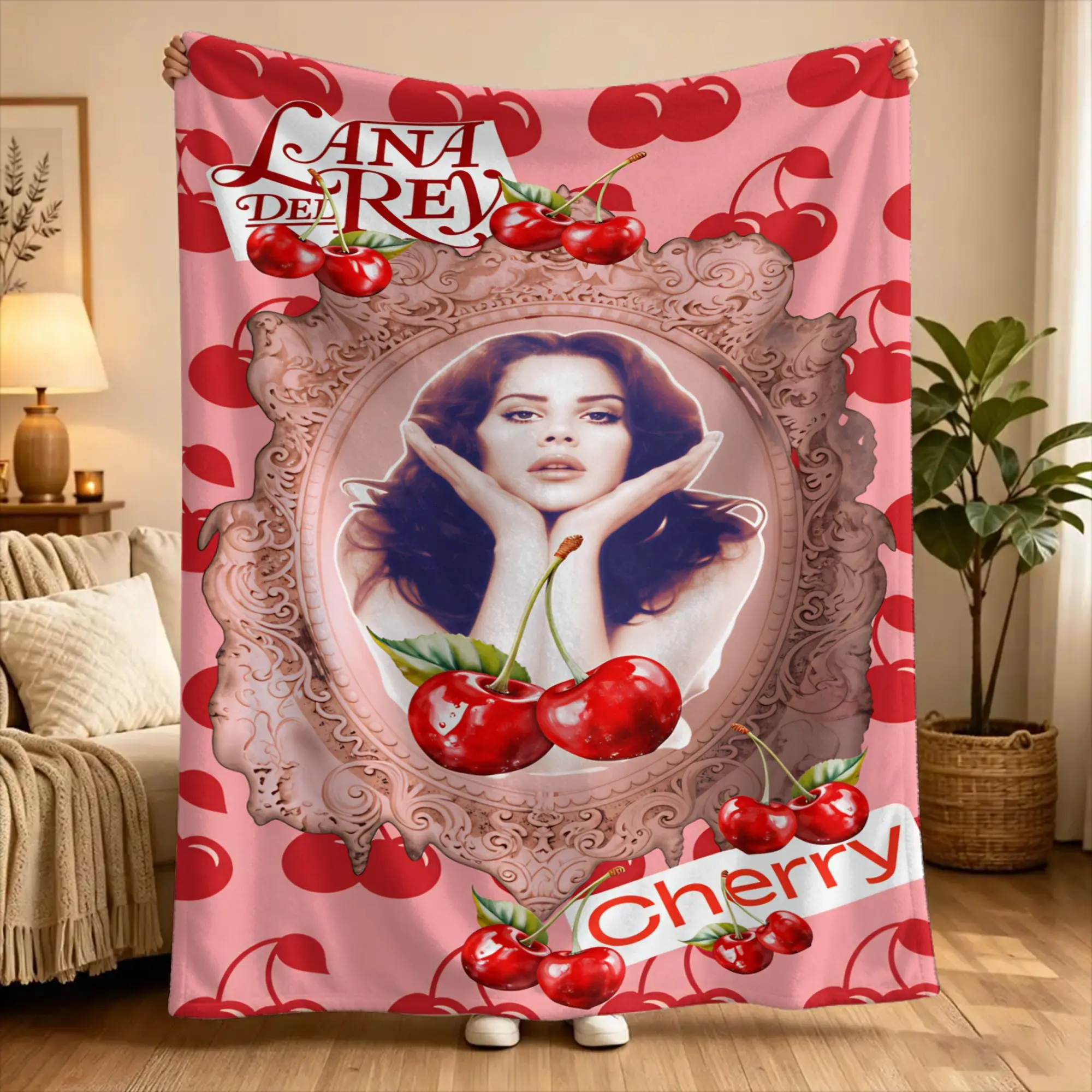 Lana Del Rey Singer Lizzy Grant  Blanket Quality Warm  Throw Blanket Winter Picnic Living Room Novelty Bedspread