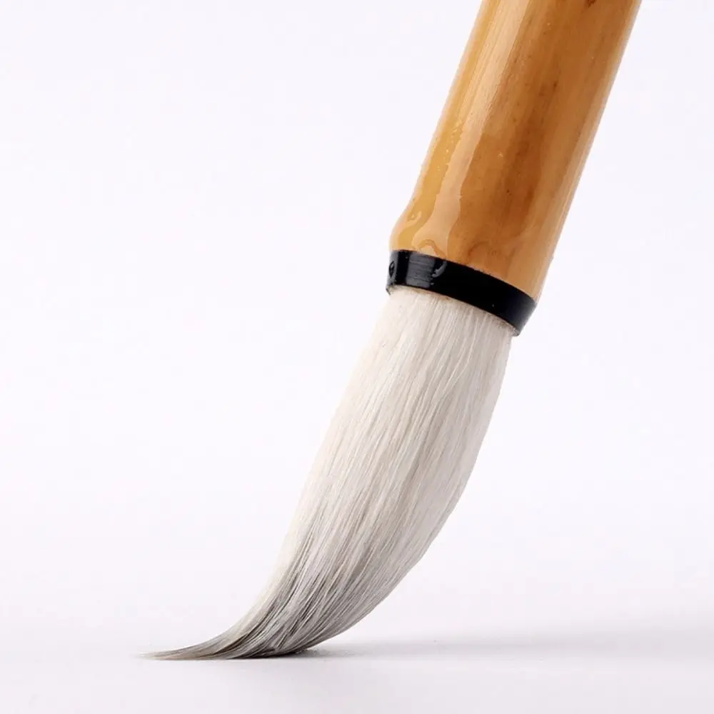 Традиционная кисть для китайской каллиграфии, масляная акварель, волчья шерсть, кисть для письма, картина маслом, бамбуковая художественная кисть для рисования