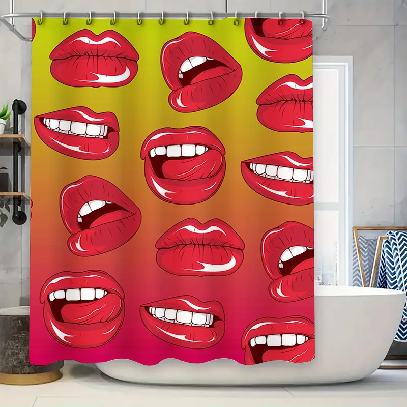 

Занавеска для душа в стиле ретро с цветочным принтом и золотой вышивкой, роскошный домашний декор