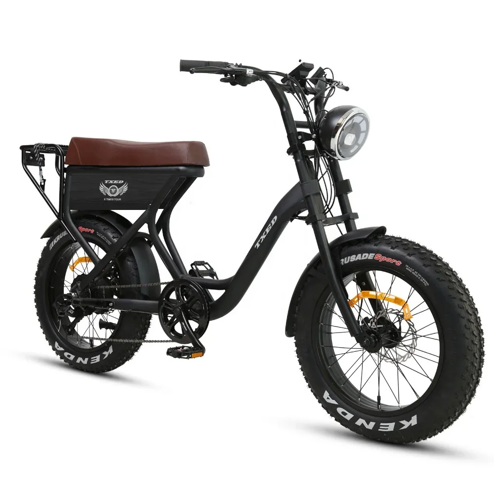 

TXED US EU Warehouse 20 Inch Popular E 250W Motor Fat Tire Bicycle 48V 15.6 Ah Lithium Battery Electric Motor Bike
