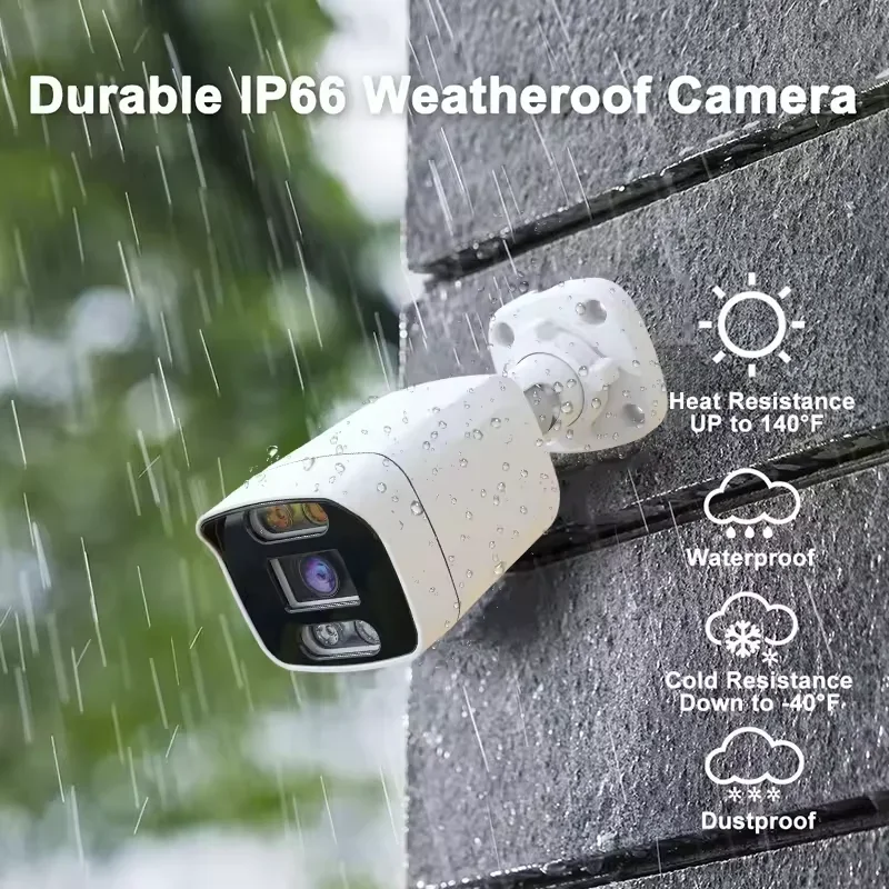 8ch 5MP IPカメラセット インテリジェントバレットネットワークカメラ CCTVシステム 防水AI POE NVRキット