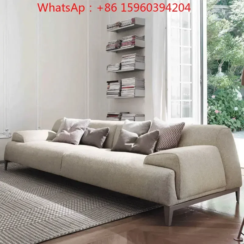 Nordic modern simple living room small and medium-sized apartment corner fabric sofa sofa chair combination model room apartment