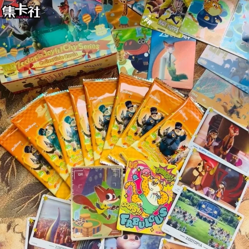 

Card.fun Disney New Zootopia Happy City Series Коллекционная карточка Слепая коробка Мультяшные периферийные устройства Карты-сюрпризы Детские подарки на день рождения
