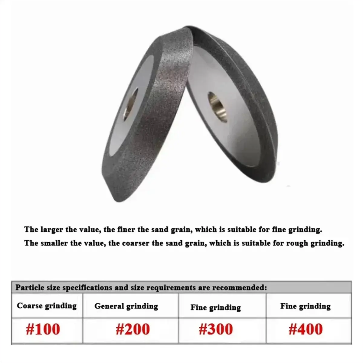 HOME USE-A 1PCS Single Bevel Grinding Wheel for Steel Blade Alloy Saw Blade Milling Cutter SDC Wheel 45° 125mm 200