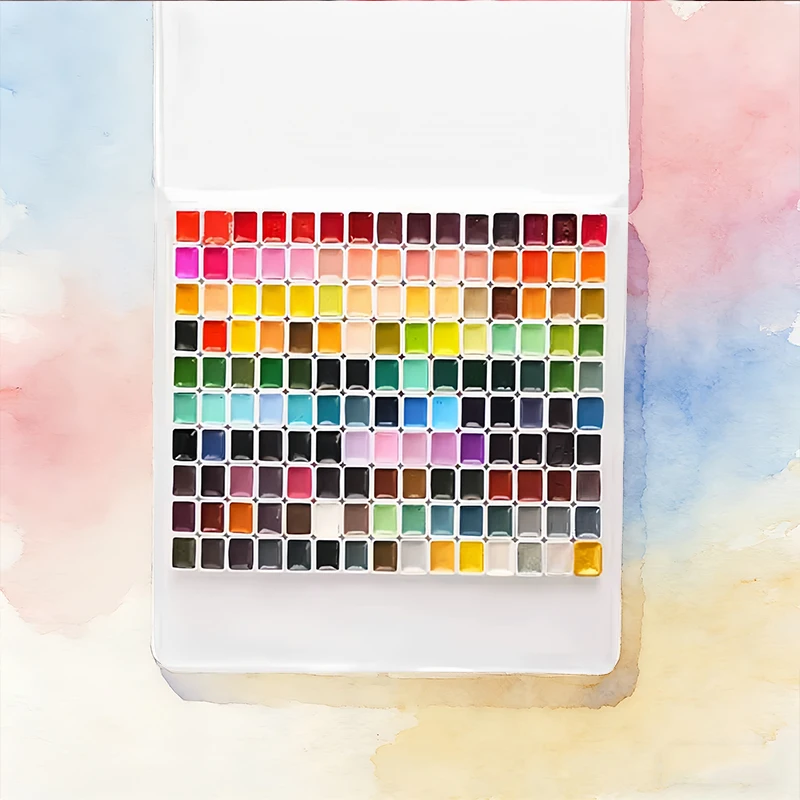 

150 Color Pearl Shimmer Watercolor Paint Set, Pearl Pigments For Artists, Hobbyists For Illustration, Scrapbooking, Decoration