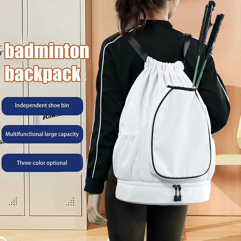 

High-Capacity Sports Bag for Gym – Includes Dual Racket Spaces and Shoe Pocket, Ideal for Tennis and Badminton