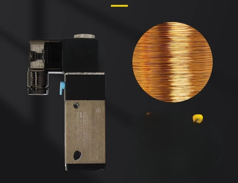 As peças são adequadas para válvula solenóide Shengong CNSY escovada 4M210-08 placa diagonal bidirecional de três vias