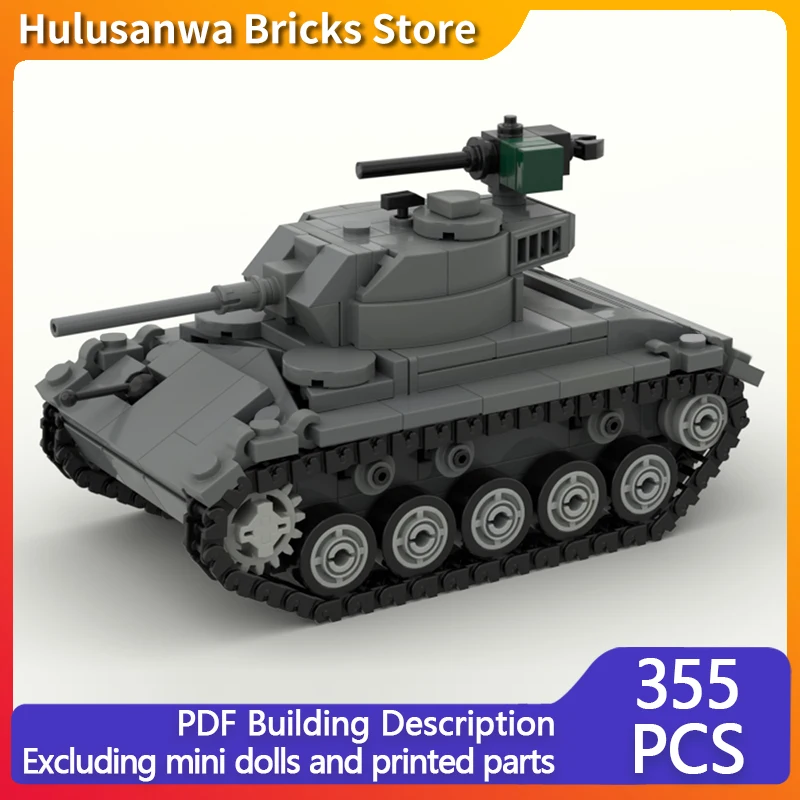 

M24 WW2 военные танки модель MOC строительные кирпичи военное оборудование модульные технологии подарки праздник сборка детские игрушки костюм