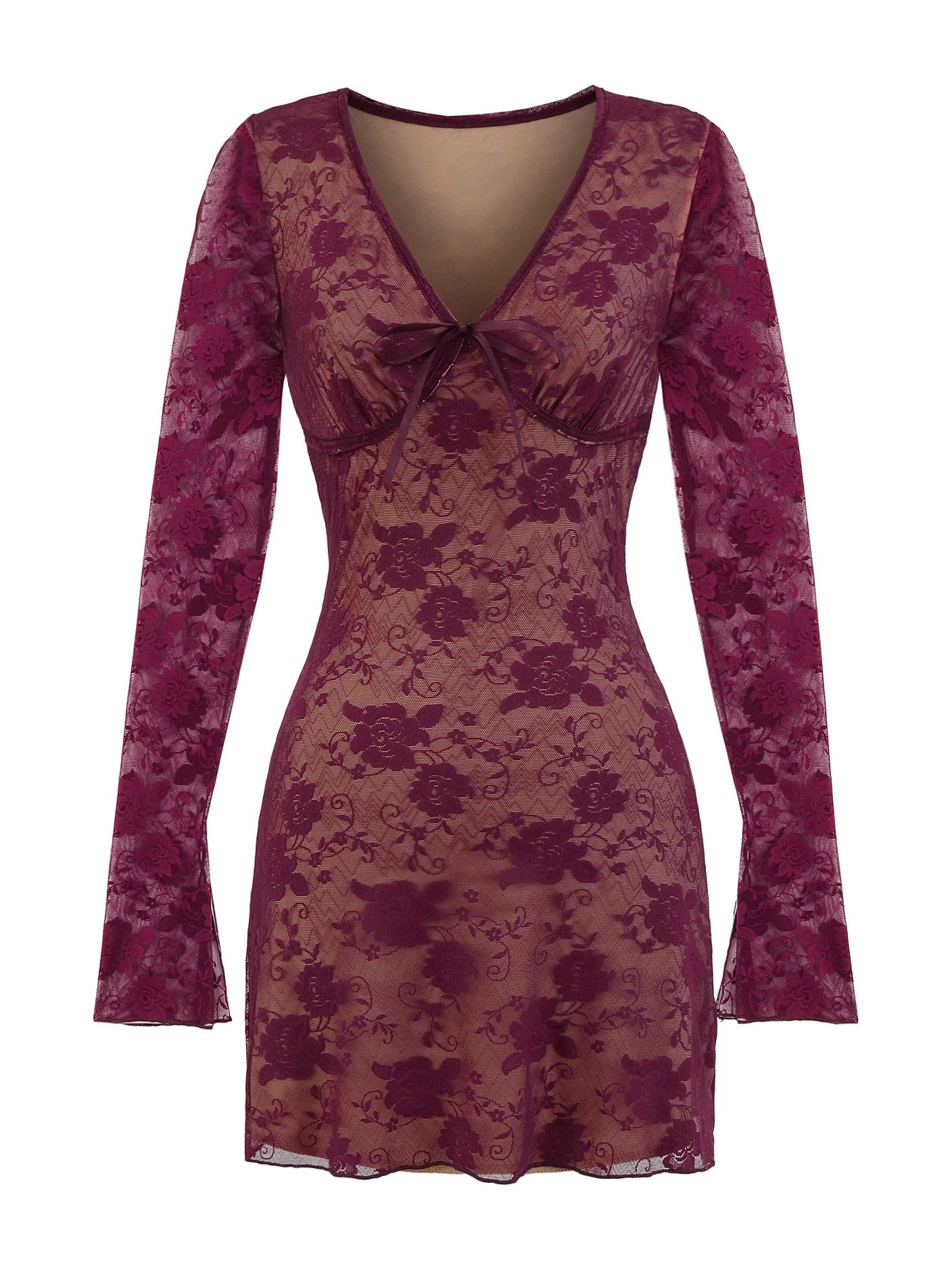 

Pure Desire Sexy Long Sve Кружевная облегающая юбка Dr V Ne a Line ort Dr Нейлоновая ткань с запахом вокруг юбки